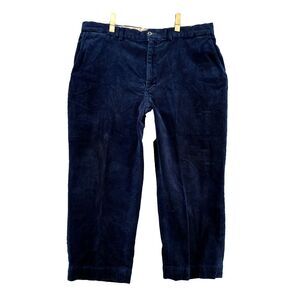 Vintage Polo Ralph Lauren Pants Men's‎ 36 x 23* Blue Corduroy Baggy Chino Slacks